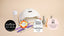 14 Day Mani Gel Polish Starter Kit with LED lamp, remover, nail tools, and gel bottles, shown with award badges from The Sunday Times Style Beauty Awards 2025, Social & Personal, IMAGE Business of Beauty Awards, and Cosmopolitan Beauty Awards UK 2023