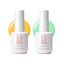 Glow & Go Duo - pastel green and tangerine orange gel polish shades