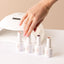 Close-up of elegant gel polish—great for wedding or everyday nails.